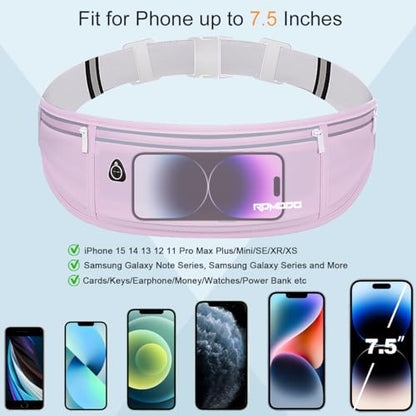 Running Fanny Pack for Women, Slim Running Belts for Men, Purple - color: 05-Purple