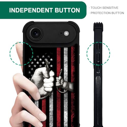 case for iPhone 17 Air,Compatible with Magsafe,All-Round Protection Shockproof Anti-Scratches TPU Case Cover-Fishing American Flag - color: Fishing American flag, size: IPhone 17 Air