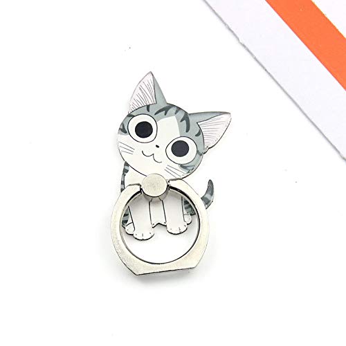 4Pcs Phone Ring Holder Stand, Cute Dogs Cats Animal 360 Rotation Finger Ring Grip Kickstand Mount for Cellphones and Tablets (Cats Ring)