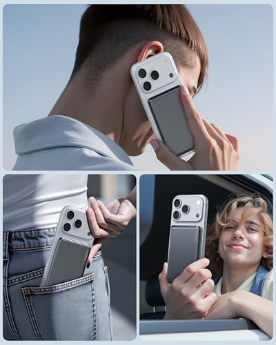 CHARCO Portable Charger for Magsafe Charging, Magnetic Power Bank 5000mAh | PD20W USB C Charging and Ultra Slim & Lightweight, Compatible with iPhone 17/16/15/14/13 Series,Travel Essential - size: 5000mAh