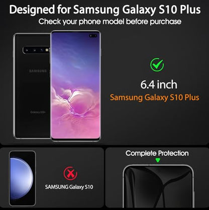 TPU Privacy Screen Protector for Samsung Galaxy S10 Plus, 3 Pack - size: Samsung Galaxy S10 Plus