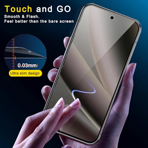 Ferilinso 3 Pack Privacy Screen Protector for Google Pixel 10 Pro - size: Google Pixel 10 Pro 6.3 inch