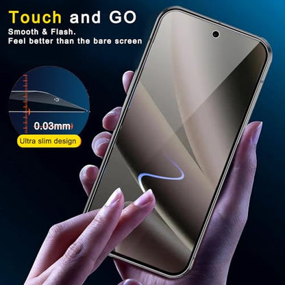 Ferilinso 3 Pack Privacy Screen Protector for Google Pixel 10 Pro - size: Google Pixel 10 Pro 6.3 inch