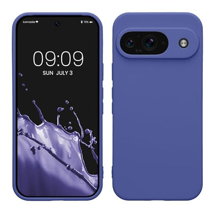 kwmobile Case Compatible with Google Pixel 9 Case - Protective Slim TPU Phone Cover - Soft Matte Finish - Blue Violet - color: Blue Violet, size: Pixel 9