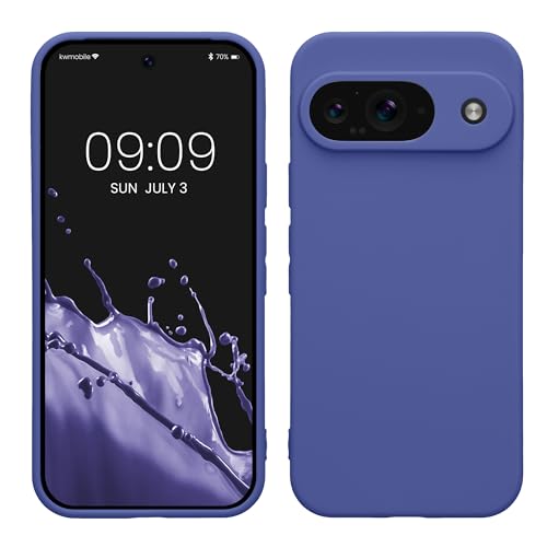 kwmobile Case Compatible with Google Pixel 9 Case - Protective Slim TPU Phone Cover - Soft Matte Finish - Blue Violet - color: Blue Violet, size: Pixel 9