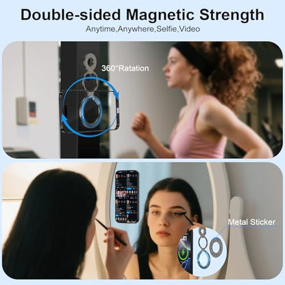MagSafe Phone Grip Magnetic Finger Holder for Samsung Galaxy S26 S25 Ultra - color: Black