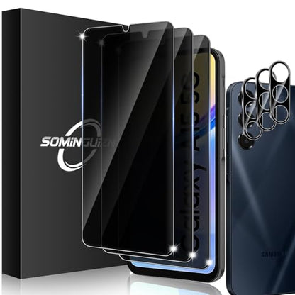 3+3 for Samsung Galaxy A15 5G Privacy Screen Protector Camera Protector - size: Galaxy A15 Privacy