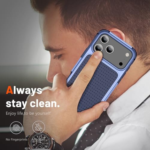 Designed for iPhone 17 Pro Max Case 2 in 1 Gift Militay Grade Drop Protective Rugged Heavy Duty Cover Shockproof Case for iPhone 17 Pro Max Phone Case for Women Men Boy Girl (Purple) - color: Purple