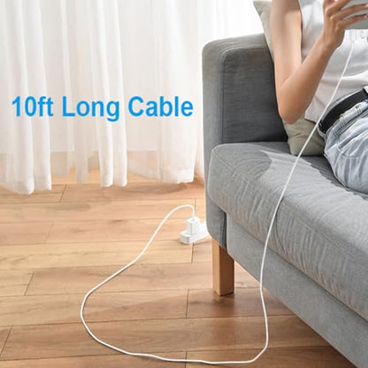iPhone Fast Charger[MFi Certified],iPhone Fast Charging Cube USB C Charger - color: White 10feet
