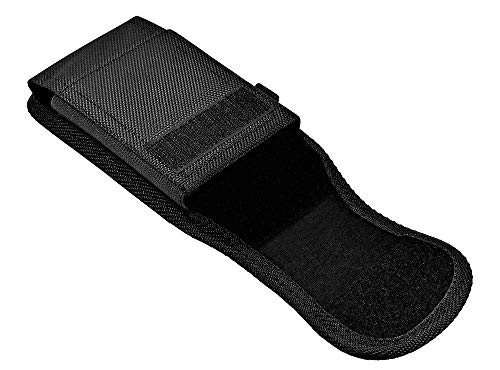 Vertical Pouch Compatible with Apple iPhone 6, 6s, 7 or 8, a XL Heavy Duty Rugged Nylon Canvas Carrying Case with Belt Clip, Fits the Phone with Charging case On - color: Black Vertical Rugged Case, size: XL