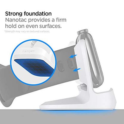 Spigen for Apple Watch Charger Stand, Durable TPU with Non-Slip Base - color: White, size: Classic