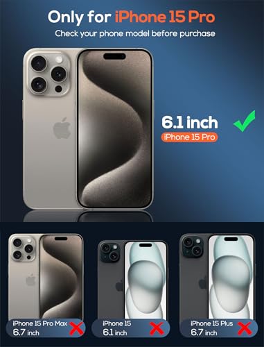 4 Pack for iPhone 15 Pro Screen Protector，Premium Tempered Glass Film 9H Hardness，Scratch Resistant，Bubble Free，Easy Installation，Ultra Durable，HD Clear，Case Friendly [6.1 inch] - size: iPhone 15 Pro
