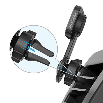 Magnetic Mount, Universal Air Vent Twist Hole Magnetic Phone Holder for Car, for All Cell Phones with Fast Swift-Snap Technology, Will Not Block Air Vent Flow - for Horizontal Vent