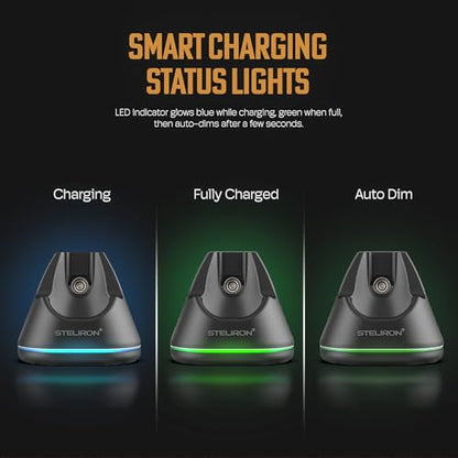 Charging Stand for Manscaped Weed Whacker 2.0 (USB Cable) Wireless Charger Dock with Magnetic USB-C Receiver and LED Indicator - size: Weed Whacker 2.0