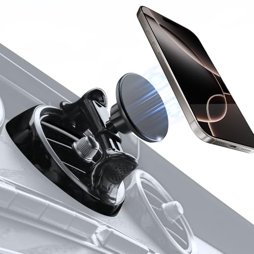 MagSafe Car Mount for Mercedes-Benz, Round Air Vent Holder with Strong Magnet, Compatible with Mercedes Benz GLC, C-Class, E-Class, A/B-Class, GLC/GLB/GLA/Sprinter, Mercedes Benz Accessories - style: Magsafe