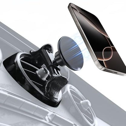 MagSafe Car Mount for Mercedes-Benz, Round Air Vent Holder with Strong Magnet, Compatible with Mercedes Benz GLC, C-Class, E-Class, A/B-Class, GLC/GLB/GLA/Sprinter, Mercedes Benz Accessories - style: Magsafe