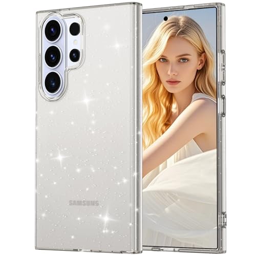 Glitter Case for Samsung Galaxy S26 Ultra 5G Case, Bling Glitter Shockproof Phone Case for Galaxy S26 Ultra Case, Anti-Yellowing Clear Glittering Protective Case for Women and Girls (Clear) - color: Clear, size: S26 Ultra