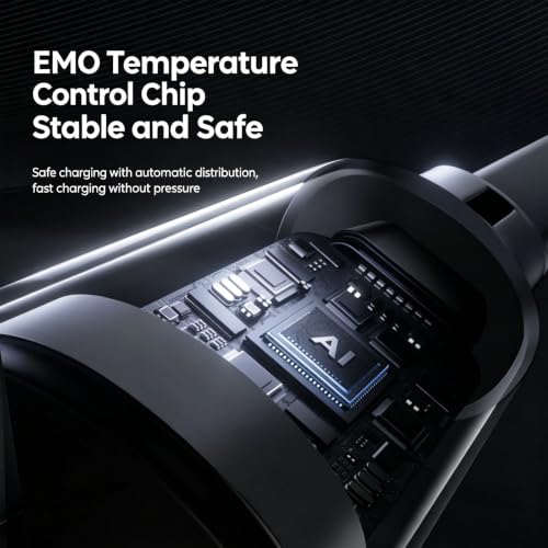 PLENTY MORE 100W 3-in-1 Retractable Charging Cable, Multi USB-C/Lightning/Micro Cord for Phones