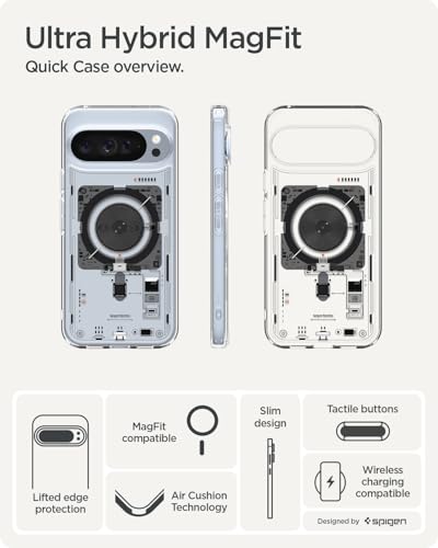 Spigen Ultra Hybrid MagFit for Pixel 10/Pro Case, Neo One - color: Mag Neo One, size: Pixel 10/Pro