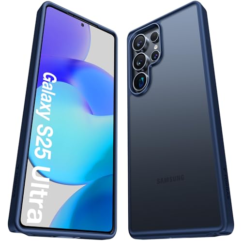 TORRAS Shockproof for Samsung Galaxy S25 Ultra Case, 12FT Military-Grade Protection, Slim Case for Samsung S25 Ultra Case, Matte Translucent Blue, Thin, Guardian Series - color: Blue, size: S25 Ultra