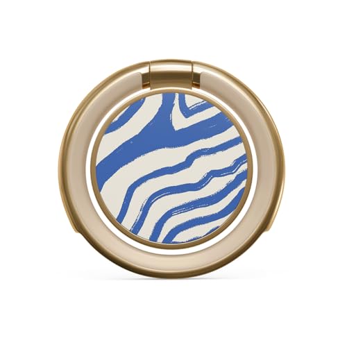 BURGA Cell Phone Ring, Holder Grip and Stand - Finger Phone Grip for Back of Smartphone Case, Kickstand 360 Rotation, Universal Ring for iPhone Samsung Galaxy Huawei Google Pixel, Stylish Accessories - color: Seven Seas, style: Gold