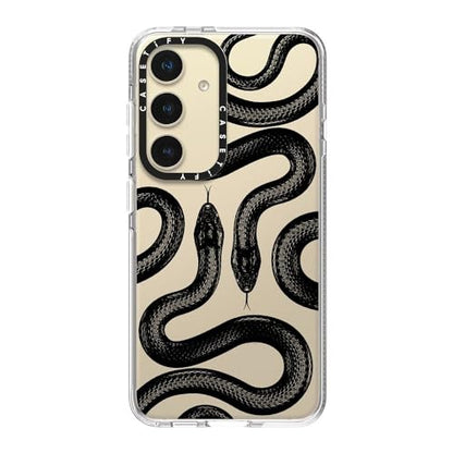 CASETiFY for Galaxy S24 Case - Impact Clear | Not Yellowing | 6.6 ft. Drop Protection | Black Kingsnake | Clear - color: Black Kingsnake, size: Galaxy S24