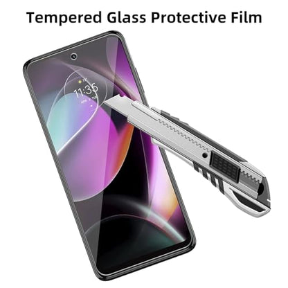4 Pack Glass Screen Protector Compatible for Motorola Moto G 5G (2022) [9H Hardness]-HD Screen Tempered Glass, Scratch Resistant,Easy Install [Case Friendly] - size: Moto G 5G (2022)