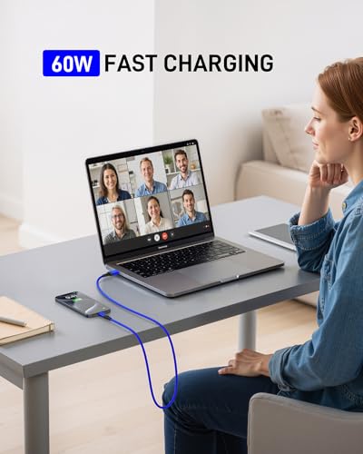 USB A to USB C Cables Fast Charging [2 Pack 3FT], USB to USB C Cable for - color: Blue, size: 3FT, style: USB A to USB C