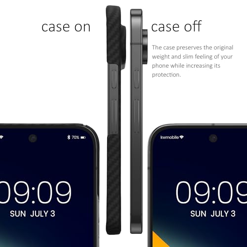 kalibri Aramid Fiber Case Compatible with Google Pixel 10 / Pixel 10 Pro - Case Super Slim Strong Protective Phone Cover - Black Matte - size: Pixel 10 / Pixel 10 Pro