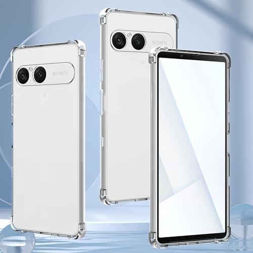 Anoowkoa Designed for Sony Xperia 10 VII Case.Anti Yellowing Clear Cover Phone Case + 2 Pack Sony 10 VII Screen Protector Tempered Glass.Military-Grade Shockproof.Ultra-Thin Drop-Proof and Ultra-Soft - color: Sony Xperia 10 VII