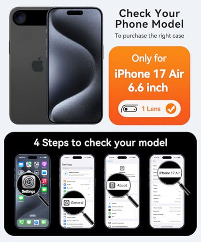 CANSHN Magnetic Compatible with iPhone Air Case(6.5 Inch), Upgraded [Full Camera Protection] [Compatible with Magsafe] [Translucent Matte] Shockproof Phone Cover for iPhone 17 Air Case,Teal - color: Teal, size: iPhone Air (6.9 Inch,1 Lens)