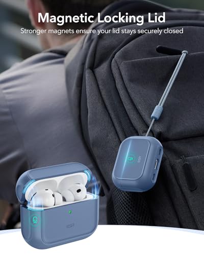 ESR for AirPods Pro 3 Case, Compatible with MagSafe, Dark Blue - color: Dark Blue, size: AirPods Pro 3 Case