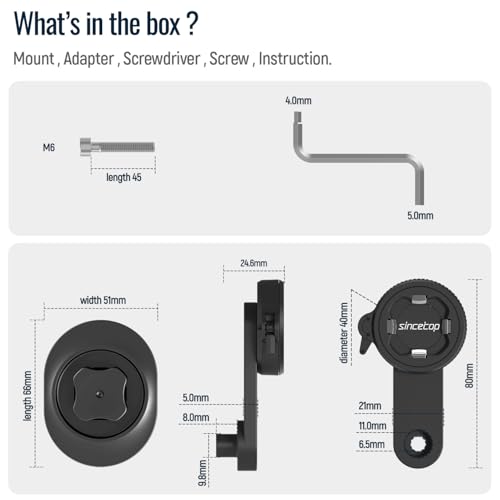 Bike Phone Mount,Aluminum Gravel/MTB/Road EBike Stem Cap Holder,M6 Screw - color: 【2nd Gen】Stem Cap Mount-Black