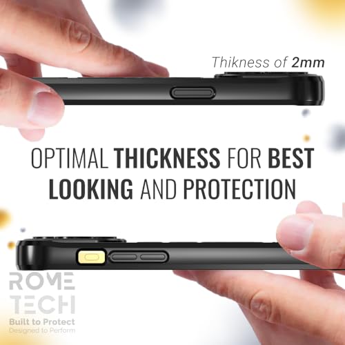 Rome Tech Clear Case Compatible with MagSafe for iPhone 14 Pro (2022) - Slim and Rugged Fit Thin Shockproof Case Compatible with Magsafe Devices - Clarity - style: iPhone 14 Pro