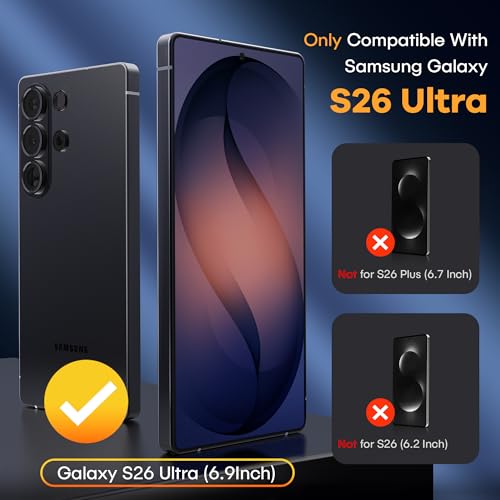 AACL 3-Pack for Samsung Galaxy S26 Ultra Screen Protector Tempered Glass