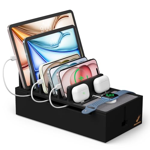 Pezin & Hulin Bamboo Cable Management Box, No Power Adapter -Black - color: Black