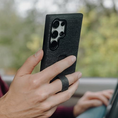 Peak Design Everyday Loop Phone Case for Samsung Galaxy S24 Ultra, Charcoal, With Loop, Slim Profile, Drop Resistant, Weatherproof Fabric Shell, SlimLink Connects to Peak Design Mobile Mounts & Gear