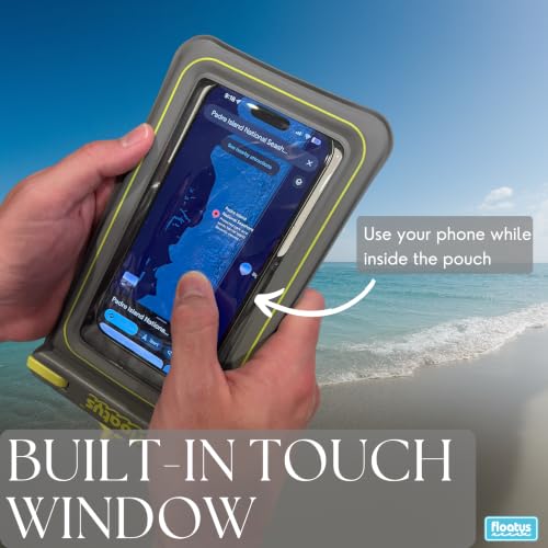 Floating Waterproof Phone Pouch for Regular Size Phones | Single (Grey) - color: Grey