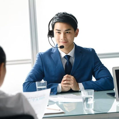 BESPORTBLE Single Ear Telephone Headset with Mic, Wired Gaming Headphone
