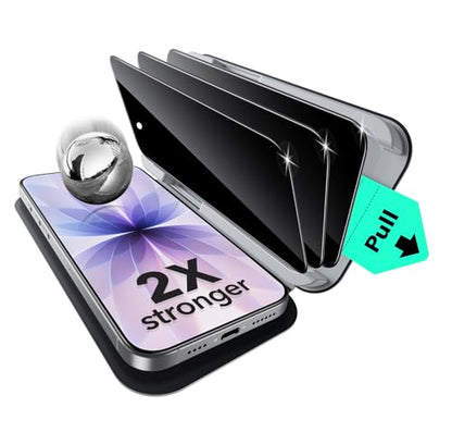 ESR 3 Pack for iPhone 17/iPhone 16 Pro Privacy Screen Protector, Classic - size: iPhone 17/16 Pro 6.3 inch