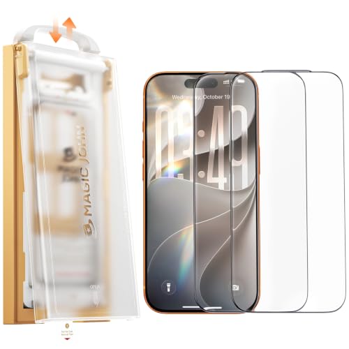 MAGIC JOHN 2Pack AR Screen Protector for iPhone 17 Pro Max Anti Reflection - size: iPhone 17 Pro Max 6.9inch