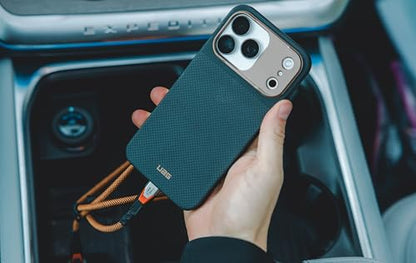 URBAN ARMOR GEAR UAG Designed for iPhone 17 Pro Case Fibr Armr - Compatible with MagSafe Kevlar Fiber Military Grade Protective Cover, Kevlar Graphite/Bronze - color: Fibr Armr - Kevlar Graphite/Bronze