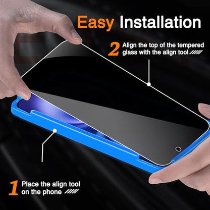 Wiaocit Tempered Glass Privacy Screen Protector for iPhone 16 - size: iPhone 16-6.1 Inch