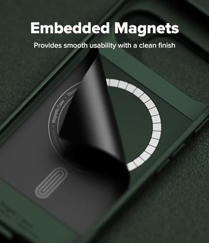 Ringke Onyx Designed for Google Pixel 10 Case [Compatible with MagSafe and Pixelsnap] Oil & Dirt Resistant Enhanced Grip Non-Slip Texture Lightweight Cover - Magnetic Dark Green - color: Magnetic Dark Green, size: Pixel 10