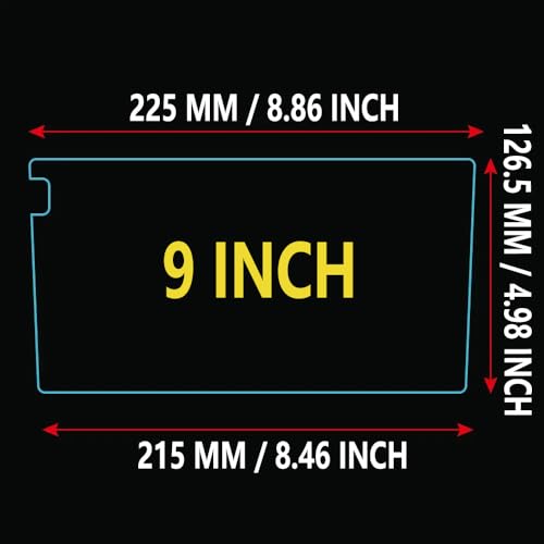 2PCS 9 Inch Nano Soft Film Screen Protector for Android Car Stereo Radio - size: 9 Inch x 2 PCS