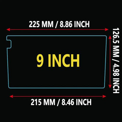 2PCS 9 Inch Nano Soft Film Screen Protector for Android Car Stereo Radio - size: 9 Inch x 2 PCS