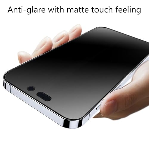 2 Pack 360 Degree Anti-glare Privacy Screen Protector for iPhone 16 Pro/iPhone 17 Matte Anti-Spy 4 Direction Soft Film 6.3 inch - size: For iPhone 16 Pro