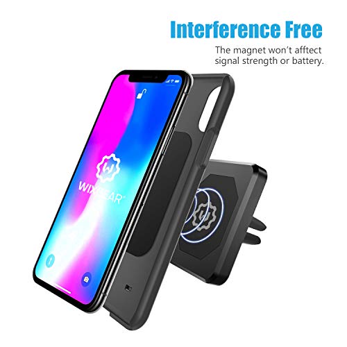 Universal Air Vent Magnetic Phone Car Mount Holder for Cell Phones with Fast Swift-Snap Technology, Magnetic Cell Phone Mount [New Stronger Square Design]