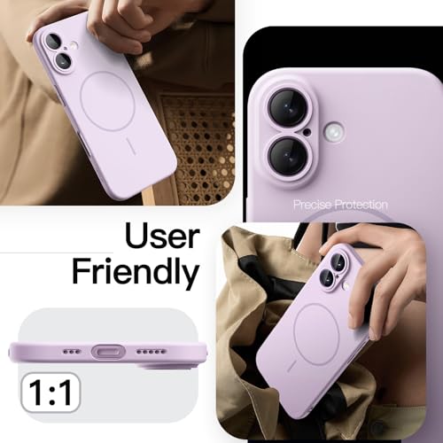 JETech Magnetic Slim Case for iPhone 17, Lavender - color: Lavender, size: iPhone 17
