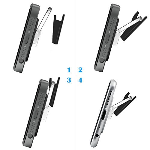 Sonku 6 Piece Ring Hook Mount Accessories, Upgrade Version Phone Mount Hook for Universal Cellphone Finger Ring Holder Grip Stand - (Black)